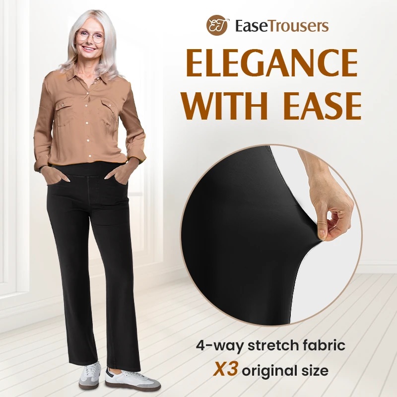 High-Waist Multi-Pocket Stretch Pants